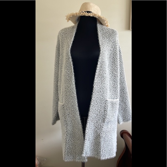 MONO FLUFFY KNIT LONG CARDI size L from - Picture 4 of 8